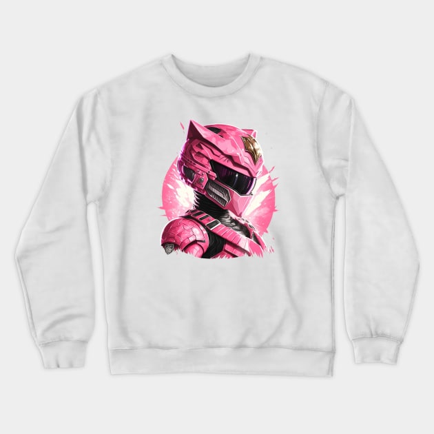 Pink Ranger 4 Life Crewneck Sweatshirt by Dandzo